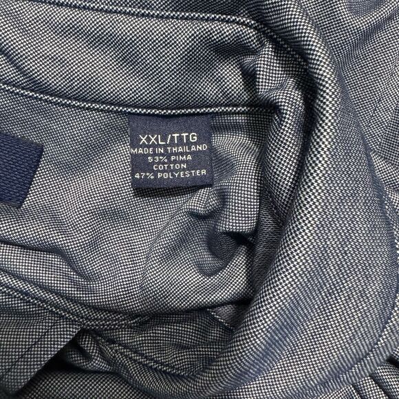 Tommy Bahama Mens Size XXL Performance Polo Shirt Long Sleeve Blue - Picture 9 of 9